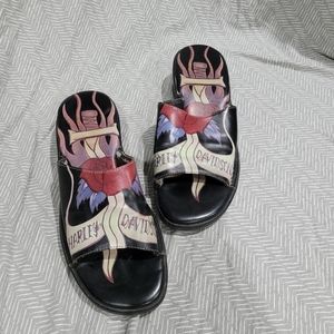 Harley Davidson slip on sandals